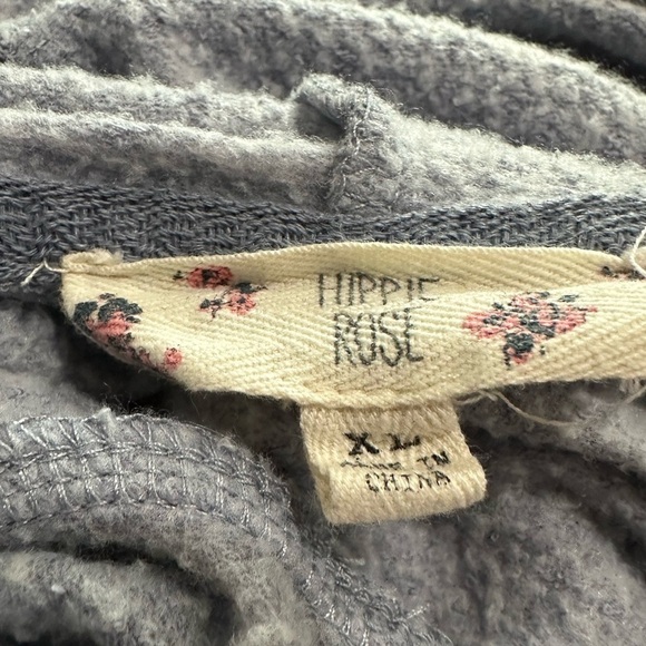 HIPPIE ROSE Women's Cropped Hoodie - Picture 5 of 6